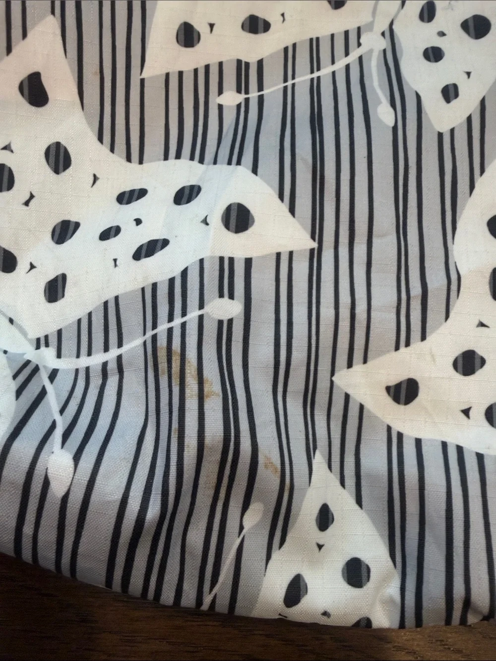 LeSportsac Black and White Butterfly Print Crossbody Tote - C61-011